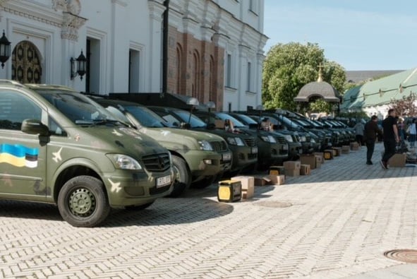 Trucks convoy